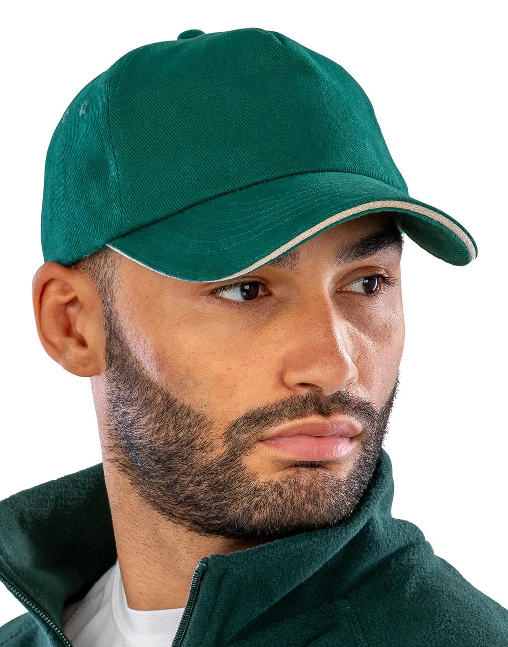Brushed Cotton Decorator Cap with Sandwich Peak - vue 3