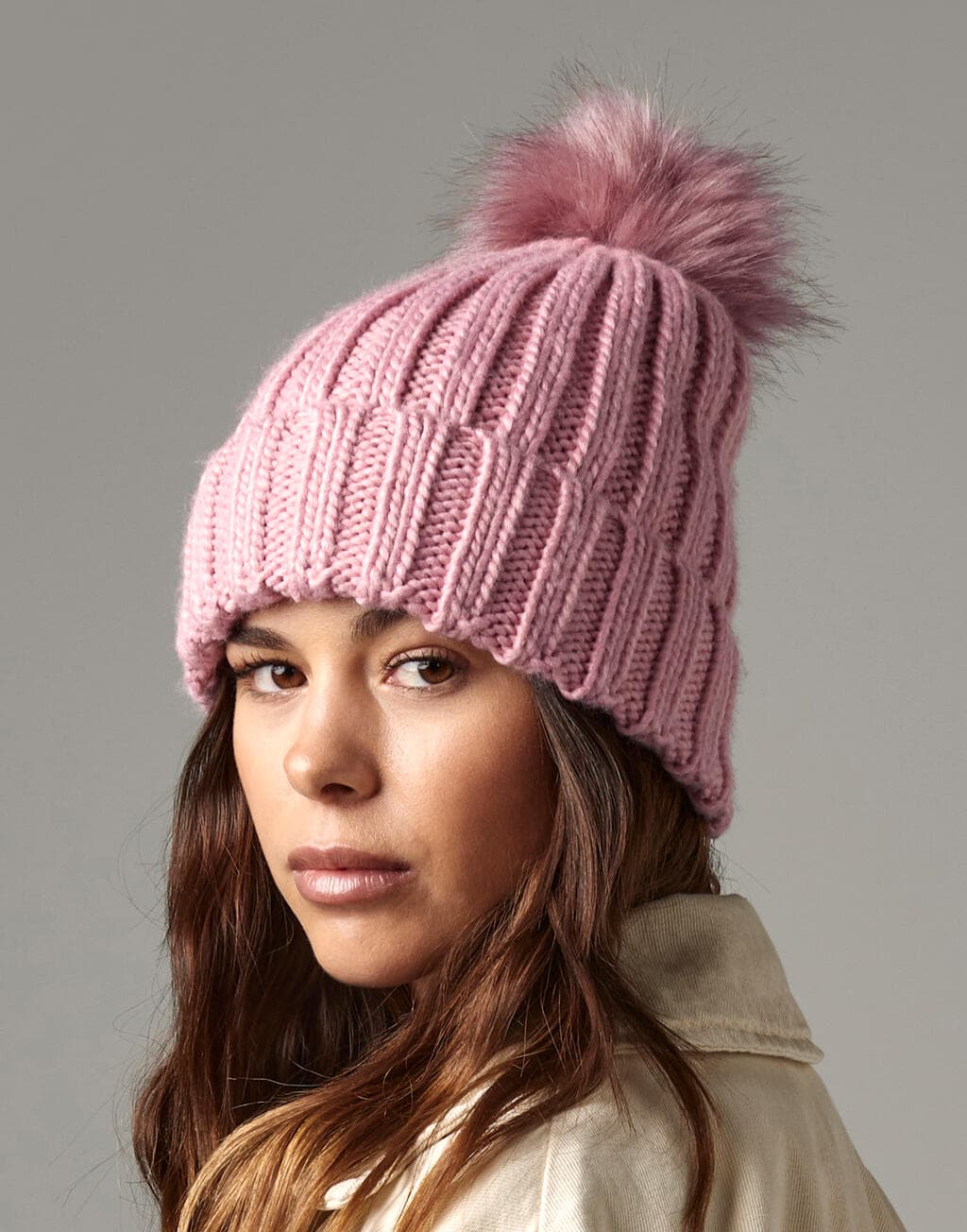 Bonnet Chunky Pop Pom Verbier