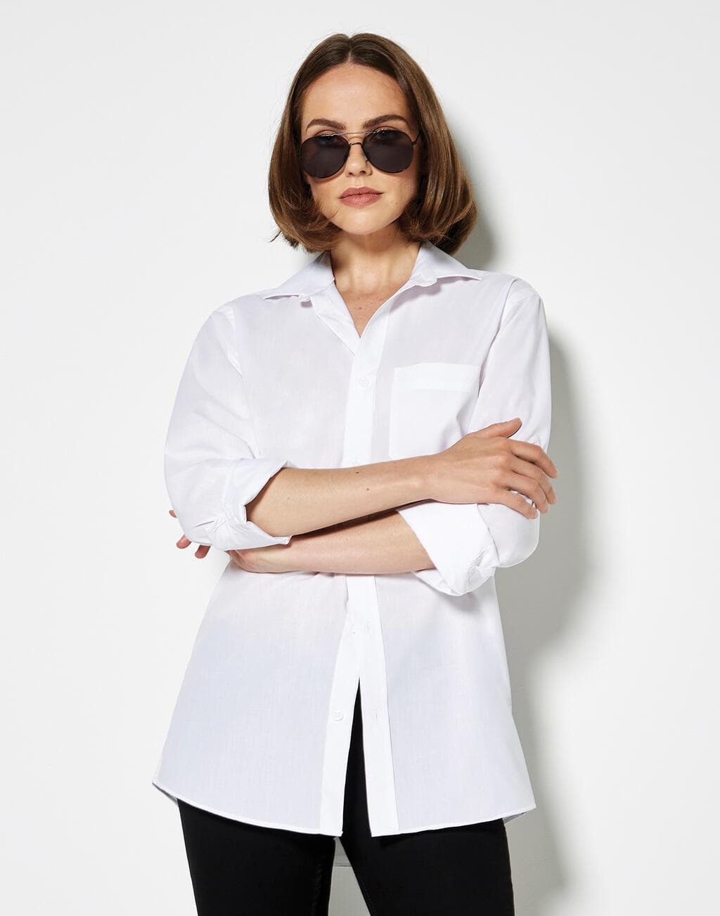 Tailored Fit Poplin Shirt - vue 2