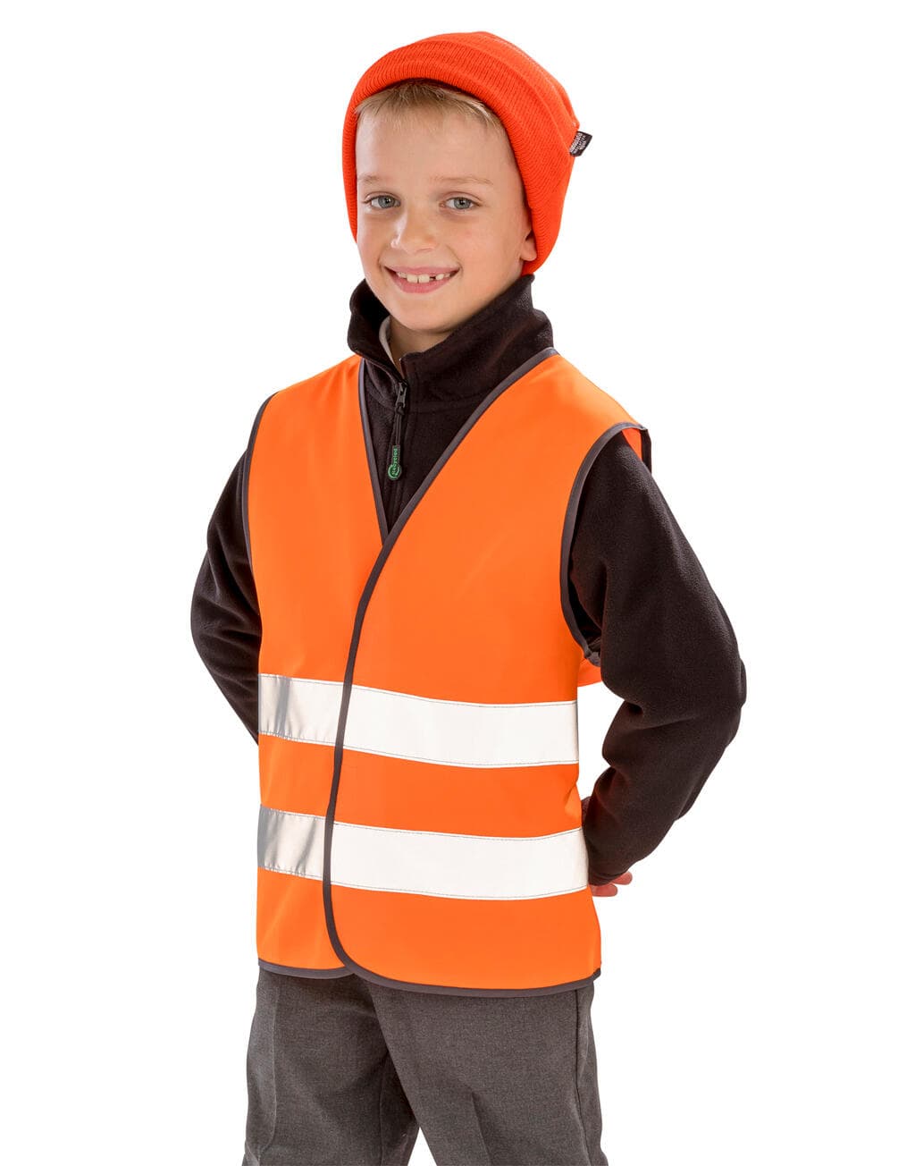 Junior Recycled Hi-Vis Safety Vest - vue 3
