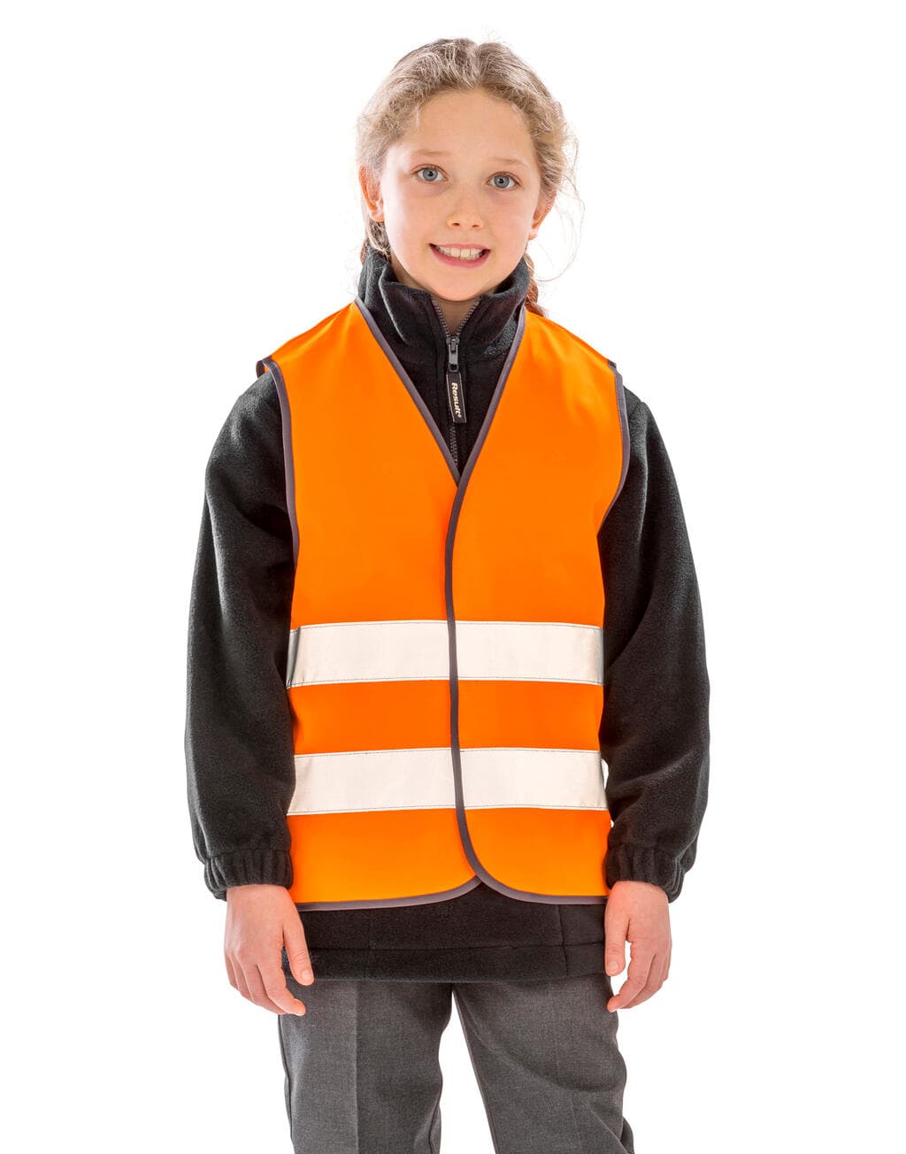 Junior Recycled Hi-Vis Safety Vest - vue 2