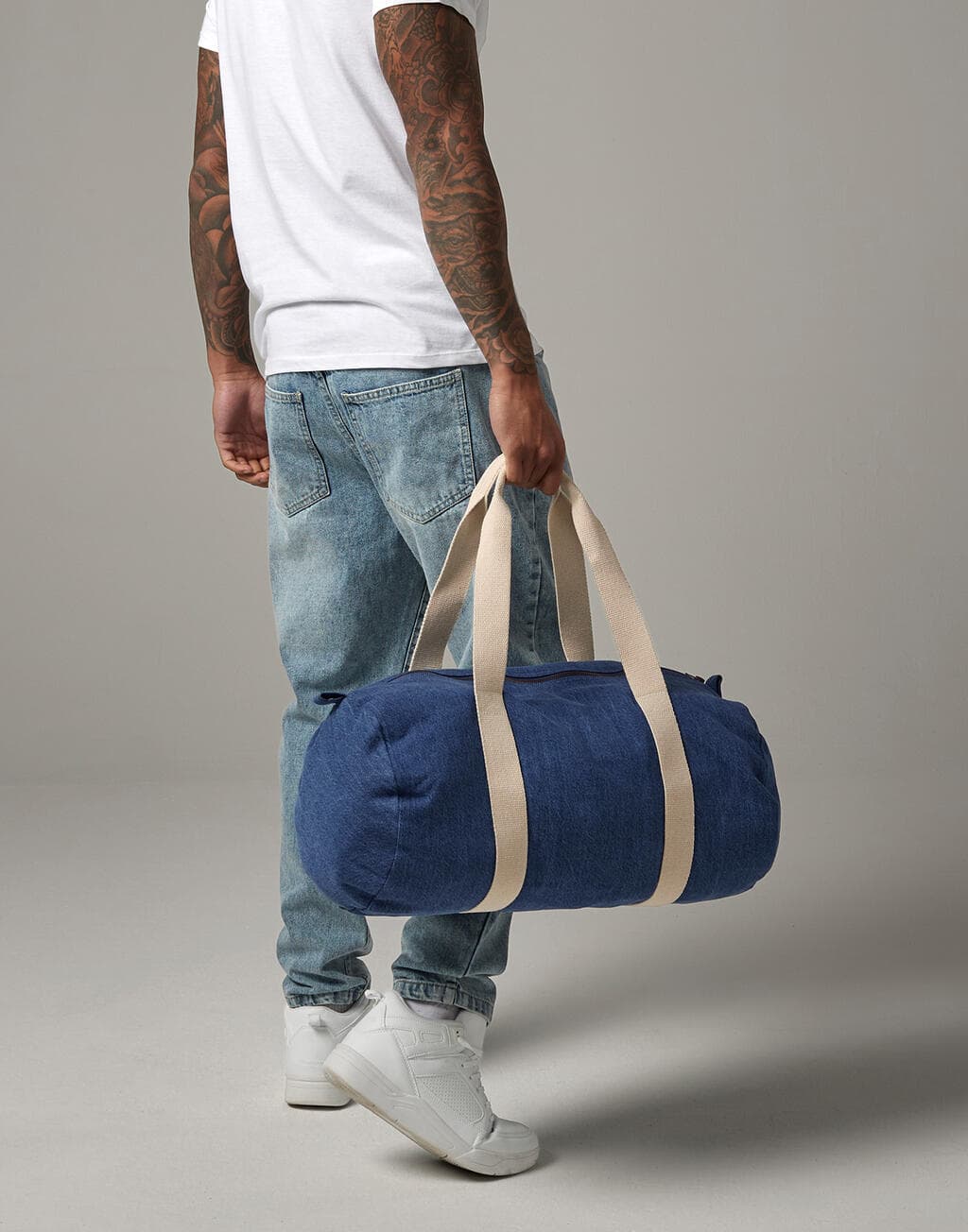 Denim Barrel Bag - vue 3