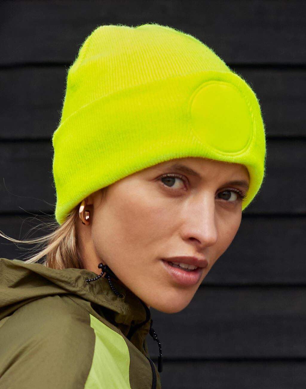 Circular Patch Beanie