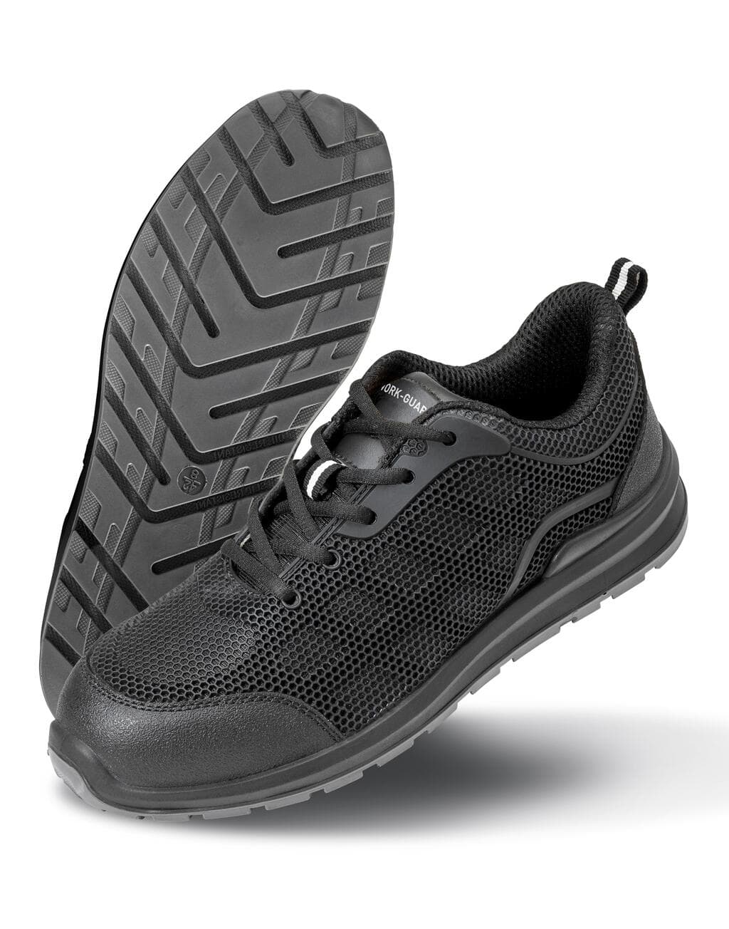 All Black Safety Trainer - size 3