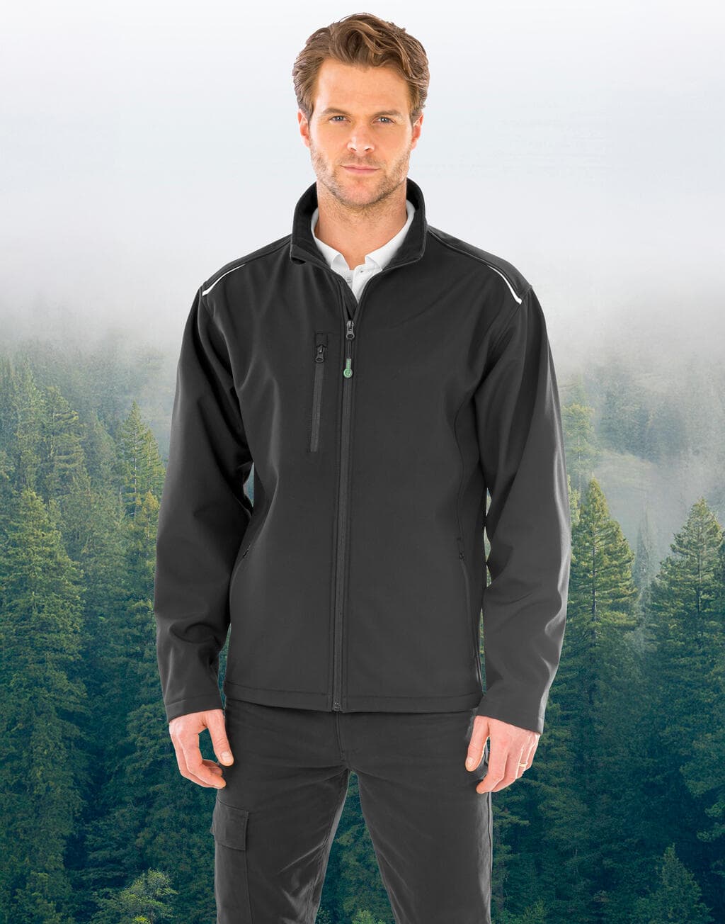 Recycled 3-Layer Printable Softshell Jacket