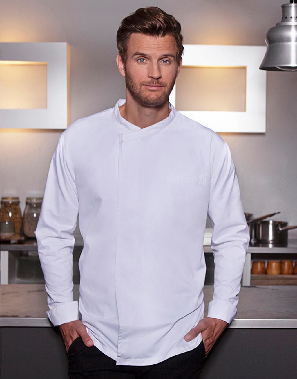 Chef's Shirt Basic Long Sleeve - vue 2