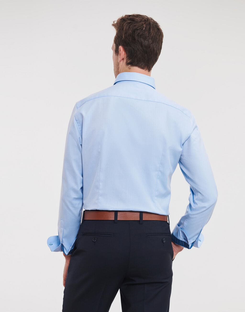 Tailored Contrast Herringbone Shirt LS - vue 6