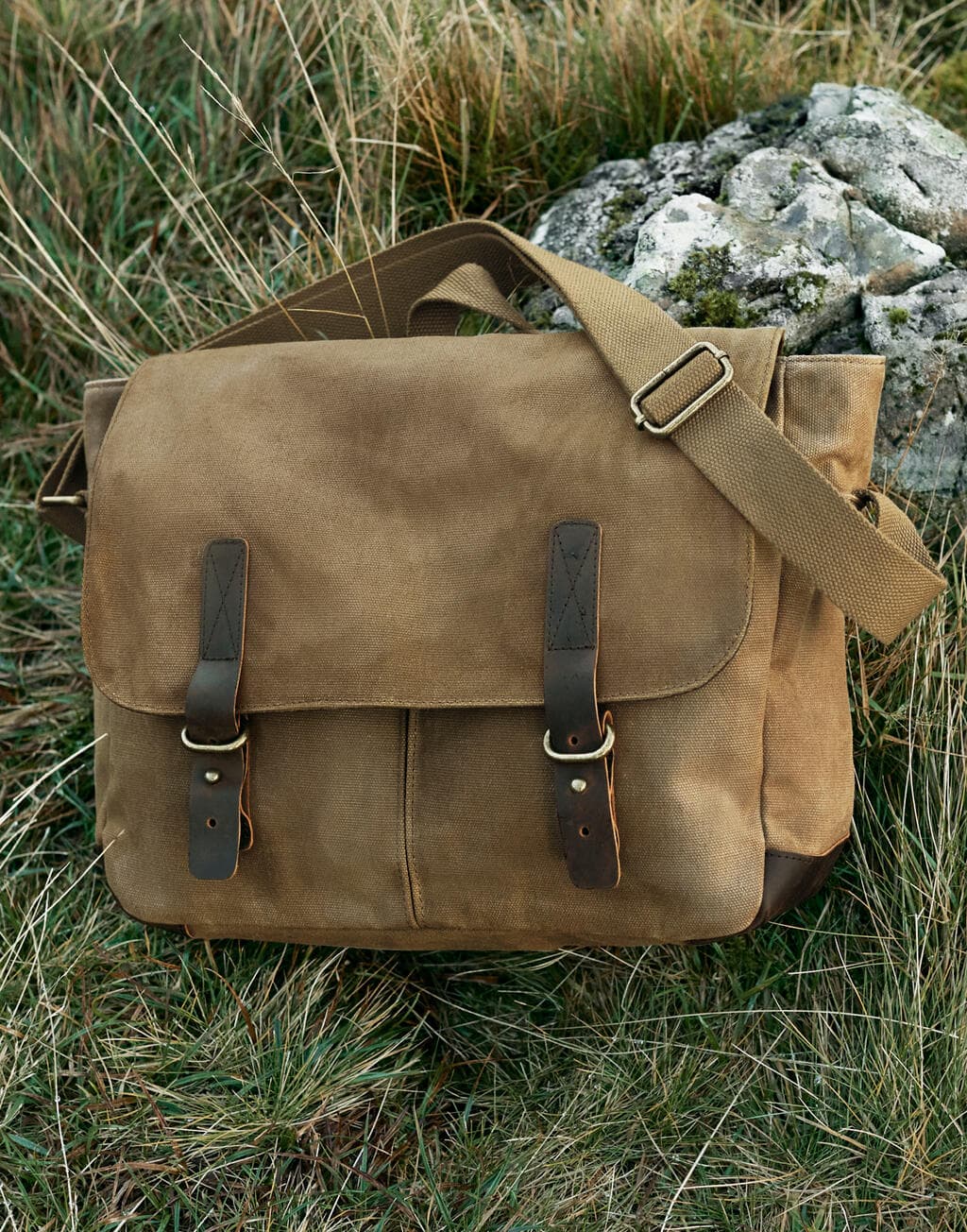 Heritage Waxed Canvas Messenger - vue 4