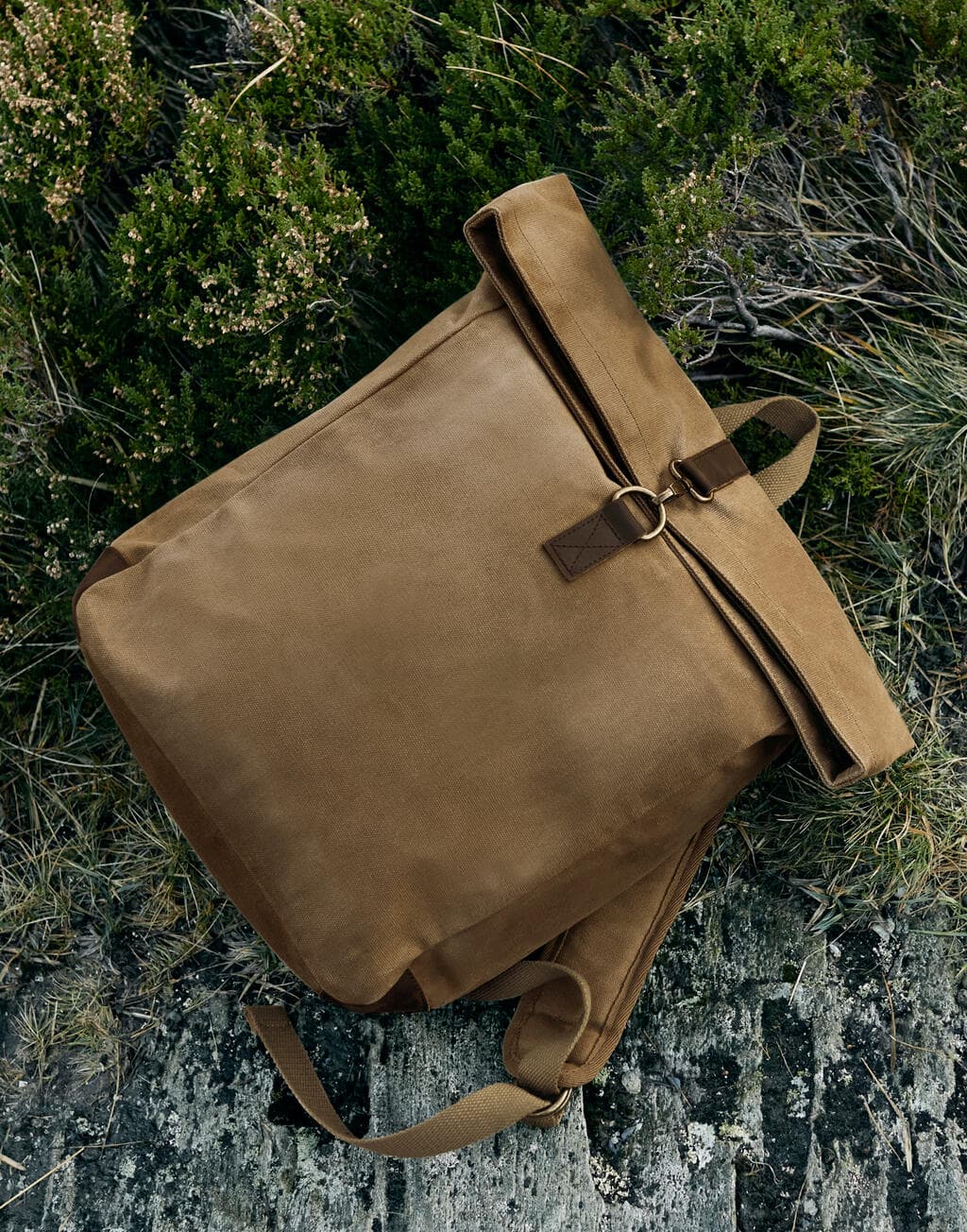 Heritage Waxed Canvas Backpack - vue 4