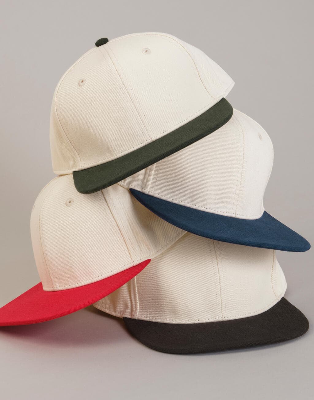 Contrast Flat Peak 6 Panel Cap - vue 3