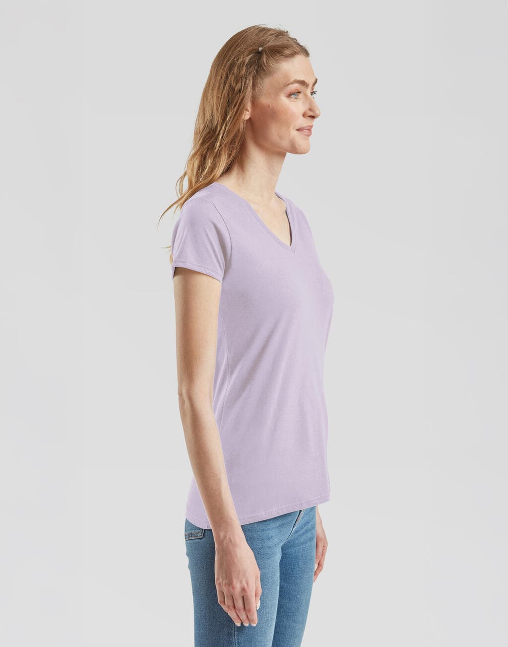 Ladies' Iconic 150 V Neck T - vue 3