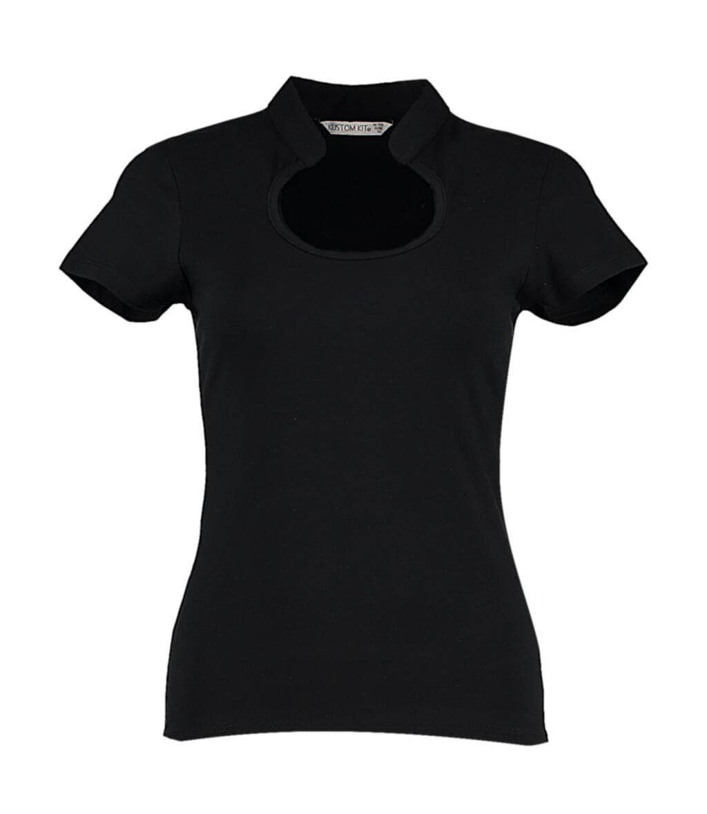 Regular Fit Keyhole Neck Top - vue 2