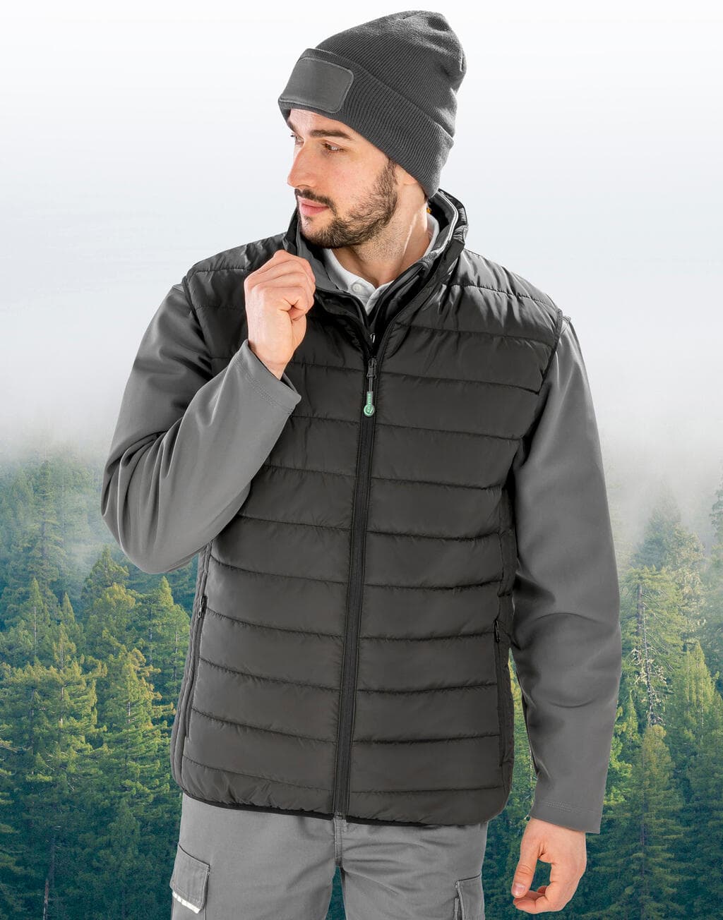 Recycled Promo Padded Bodywarmer - vue 2