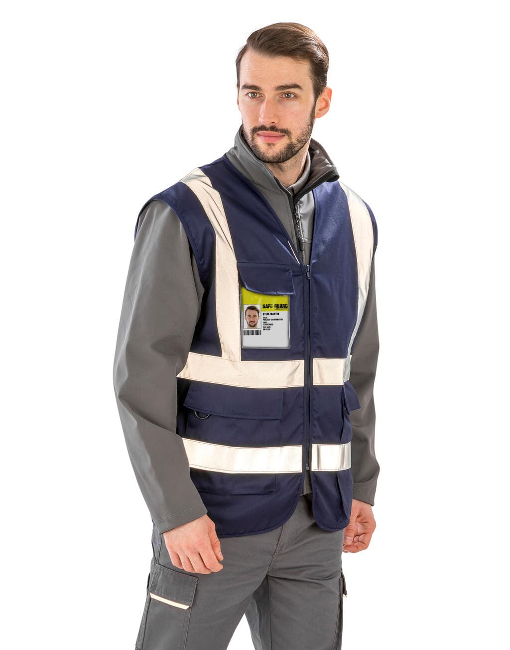 Heavy Duty Polycotton Security Vest - vue 3