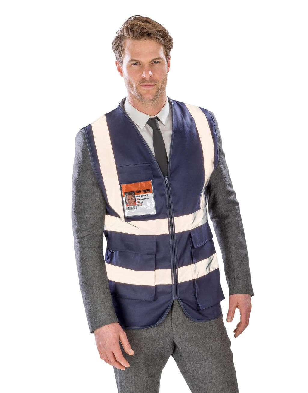 Heavy Duty Polycotton Security Vest - vue 4
