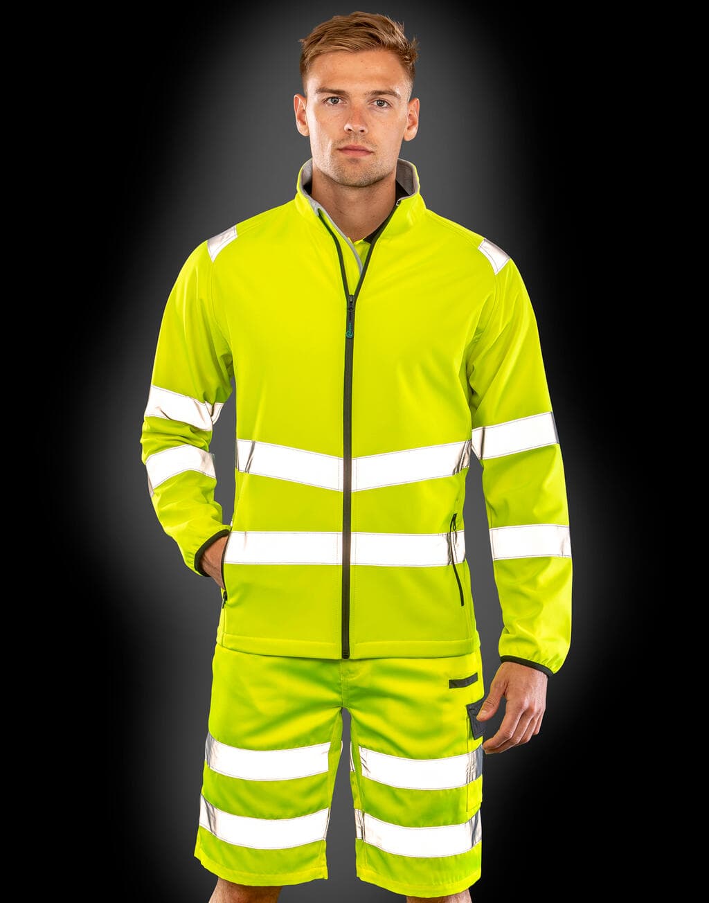 Recycled Printable Safety Softshell - vue 3