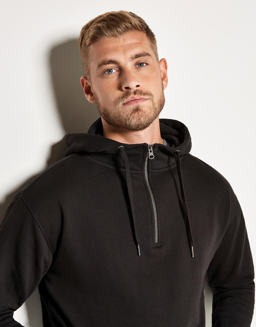 Regular Fit 1/4 Zip Hoodie - vue 4