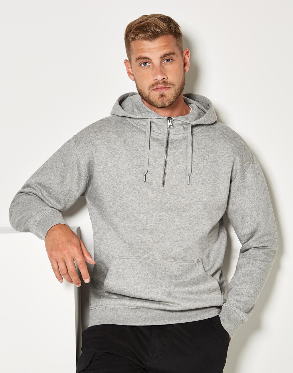 Regular Fit 1/4 Zip Hoodie - vue 6