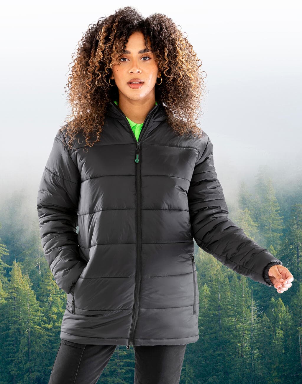 Recycled Hooded Padded Parka - vue 5