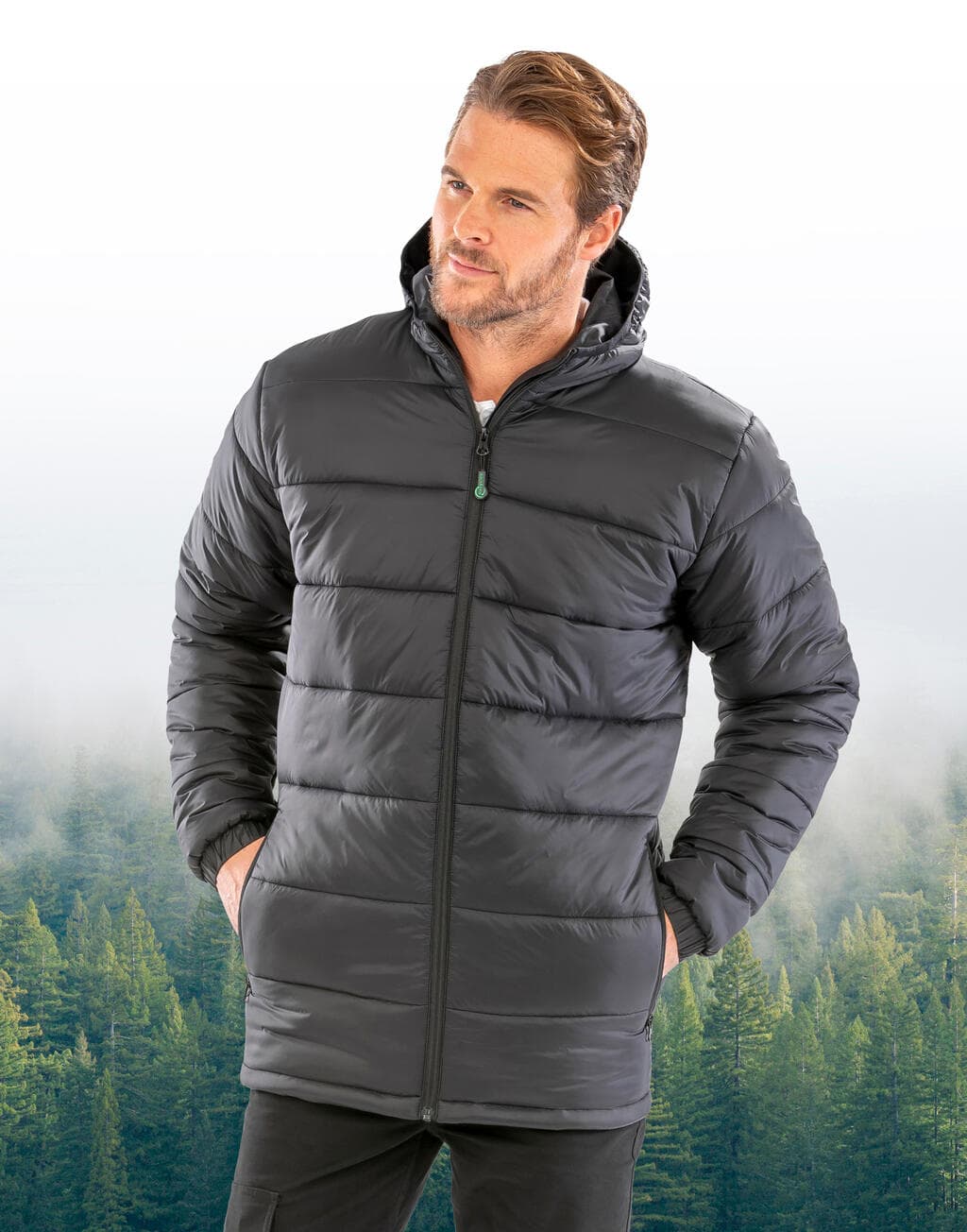 Recycled Hooded Padded Parka - vue 6