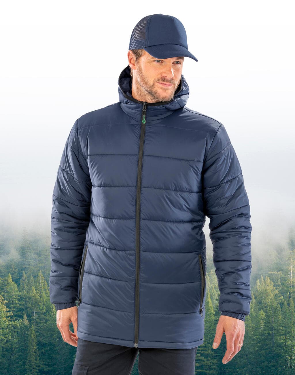 Recycled Hooded Padded Parka - vue 3