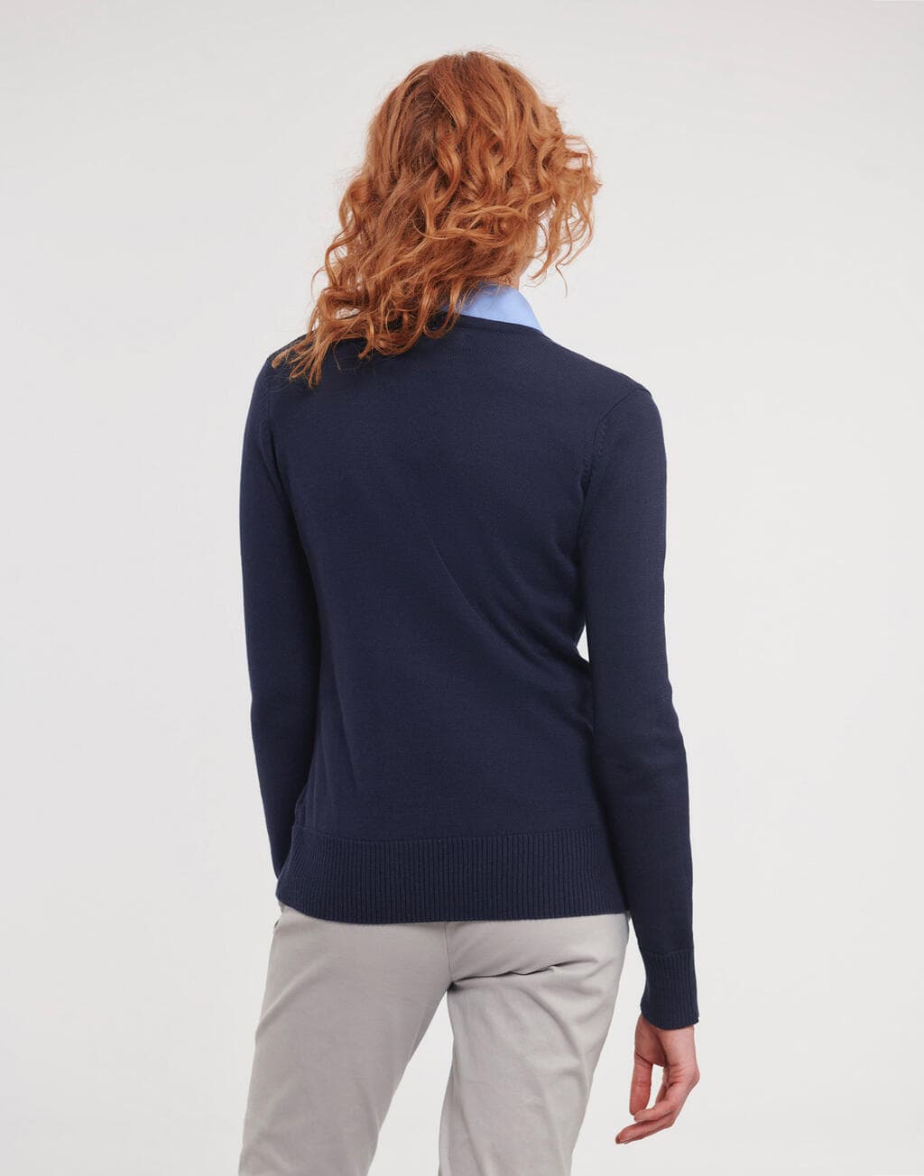 Ladies’ V-Neck Knitted Pullover - vue 4