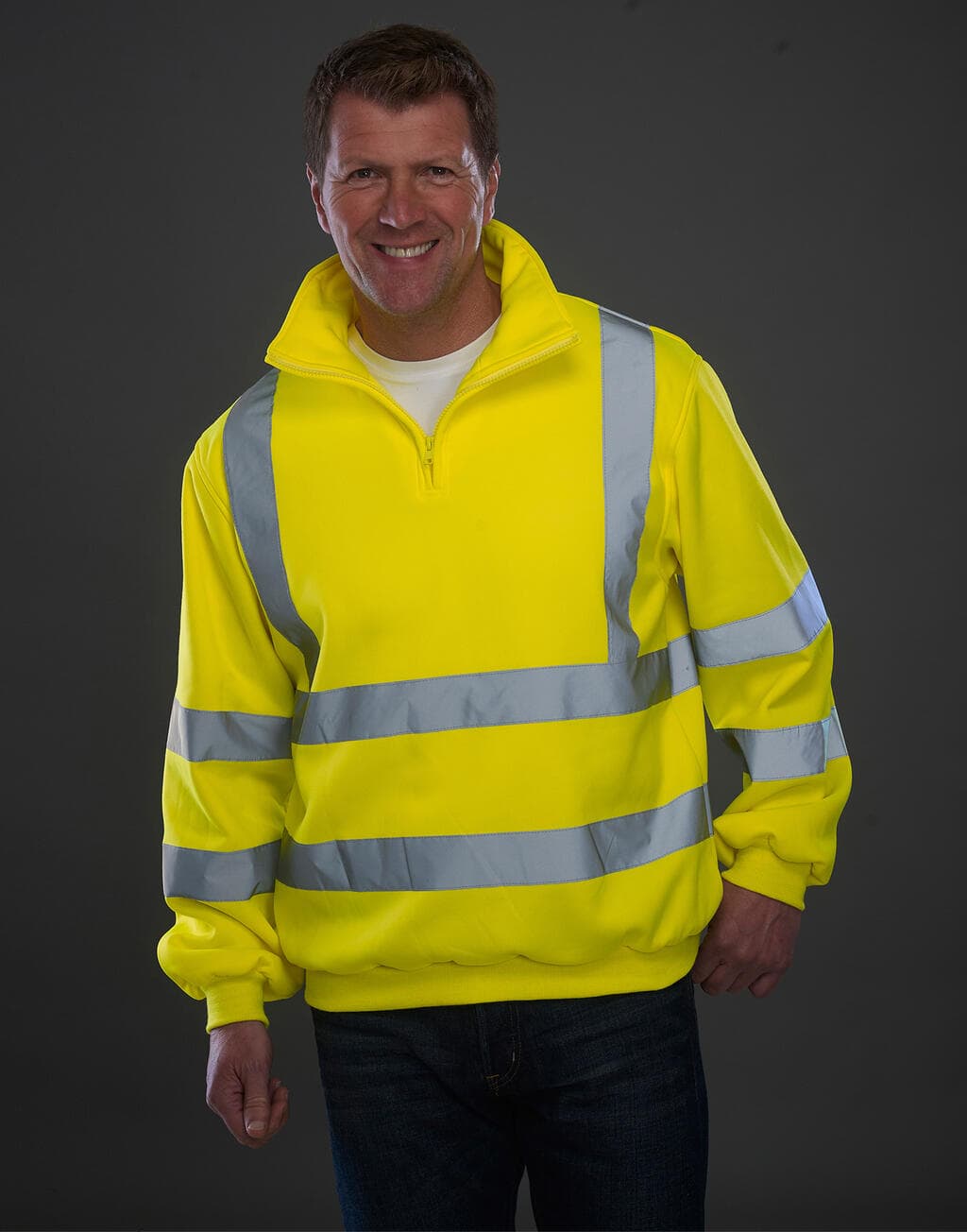 Fluo 1/4 Zip Sweat Shirt - vue 2