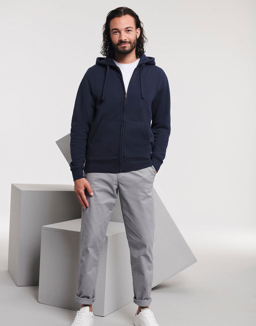 Men's Authentic Zipped Hood - vue 3