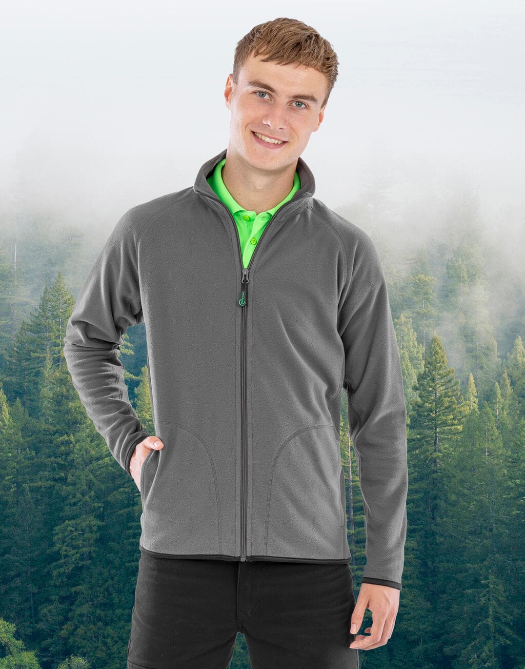 Recycled Microfleece Jacket - vue 5