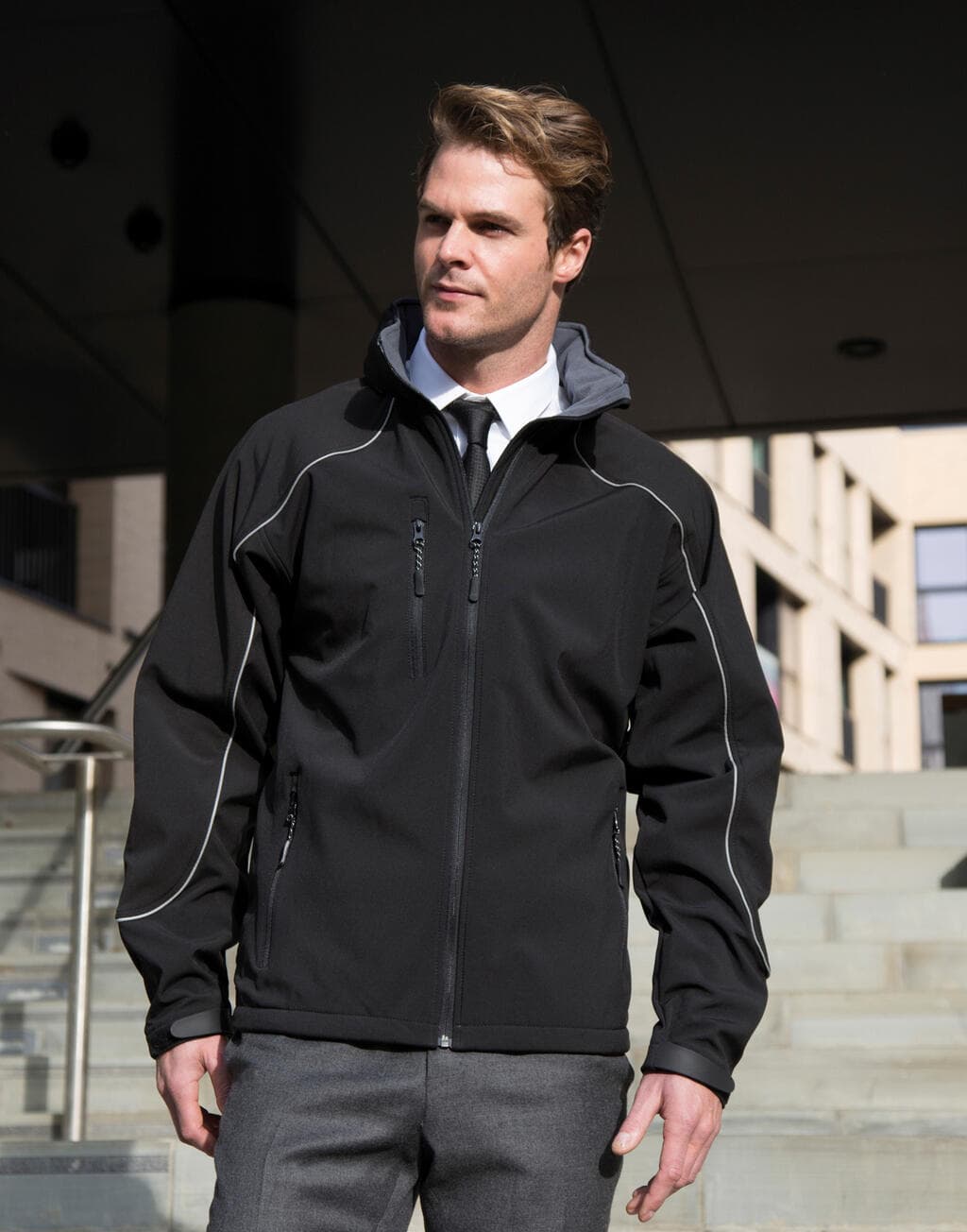 Ice Fell Hooded Softshell Jacket - vue 6