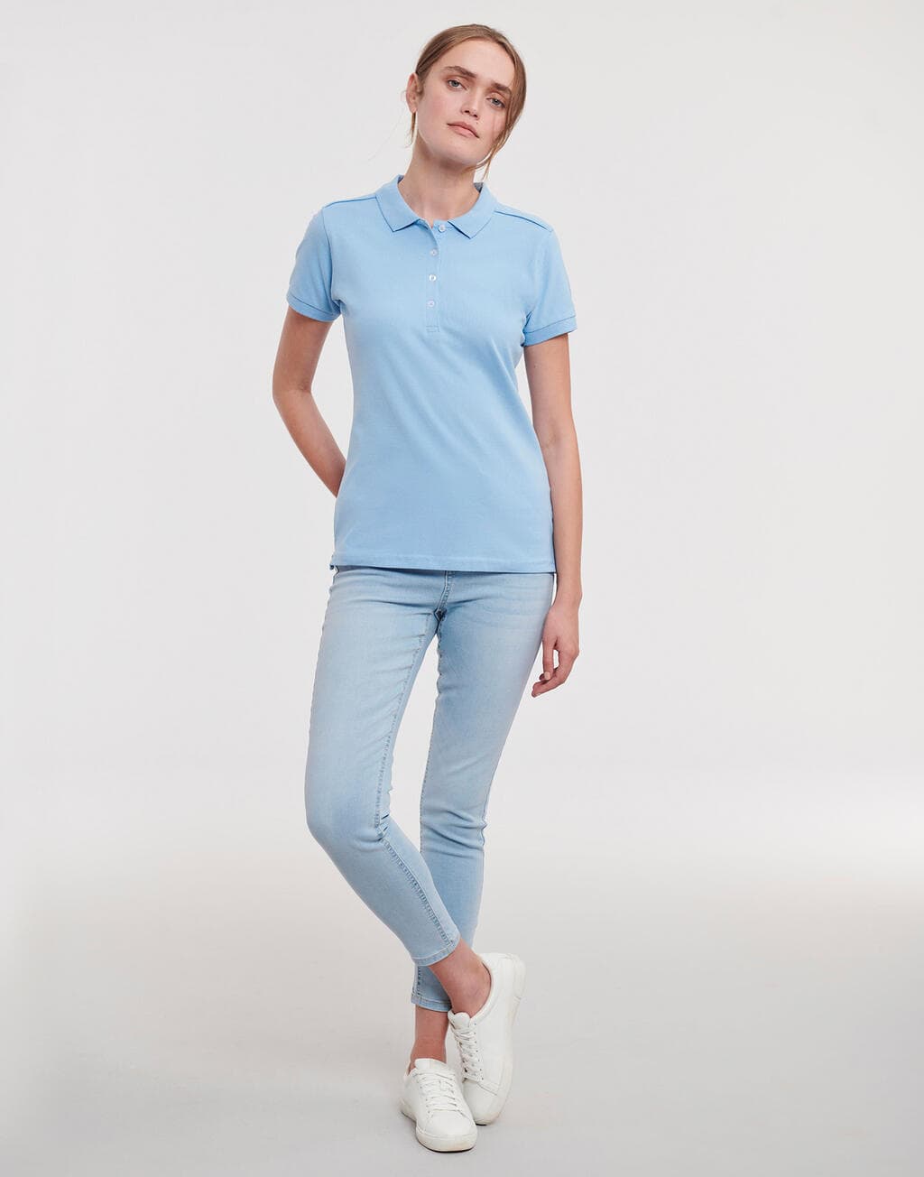 Ladies' Fitted Stretch Polo - vue 3