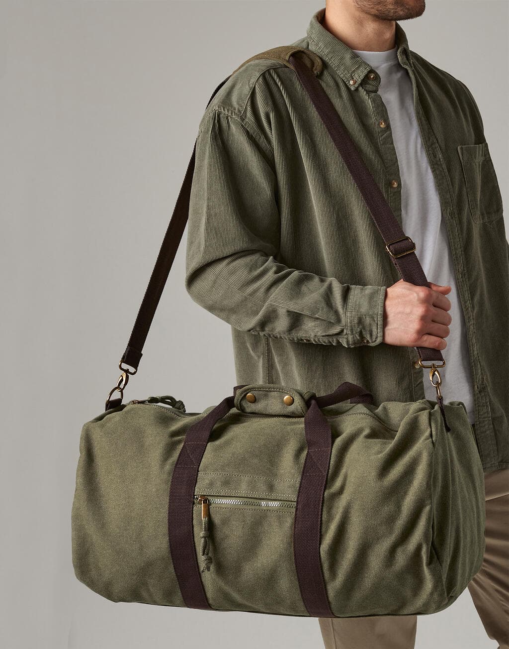Vintage Canvas Holdall - vue 2