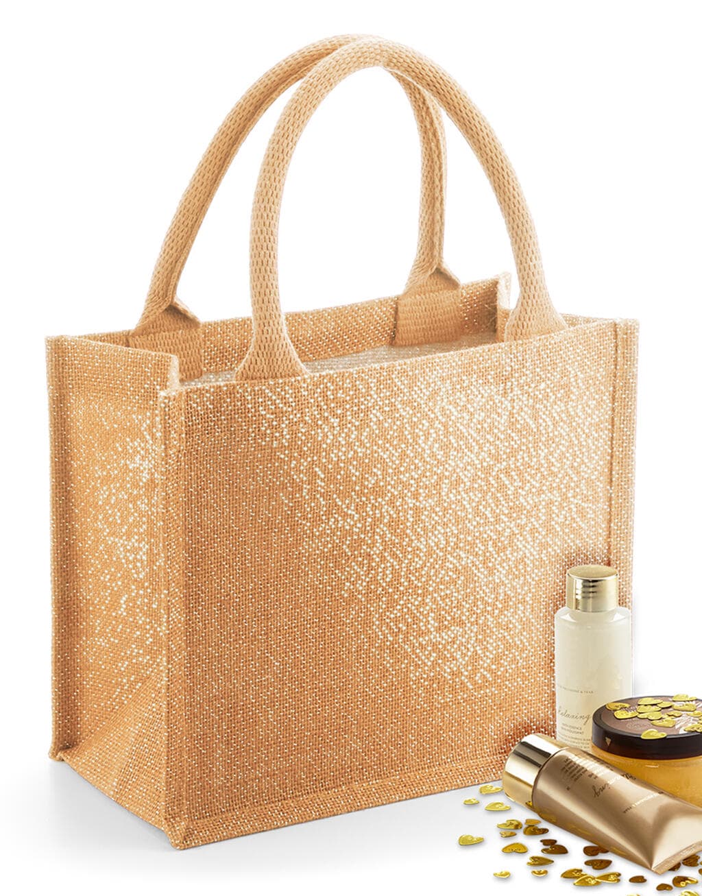 Shimmer Jute Mini Gift Bag - vue 3
