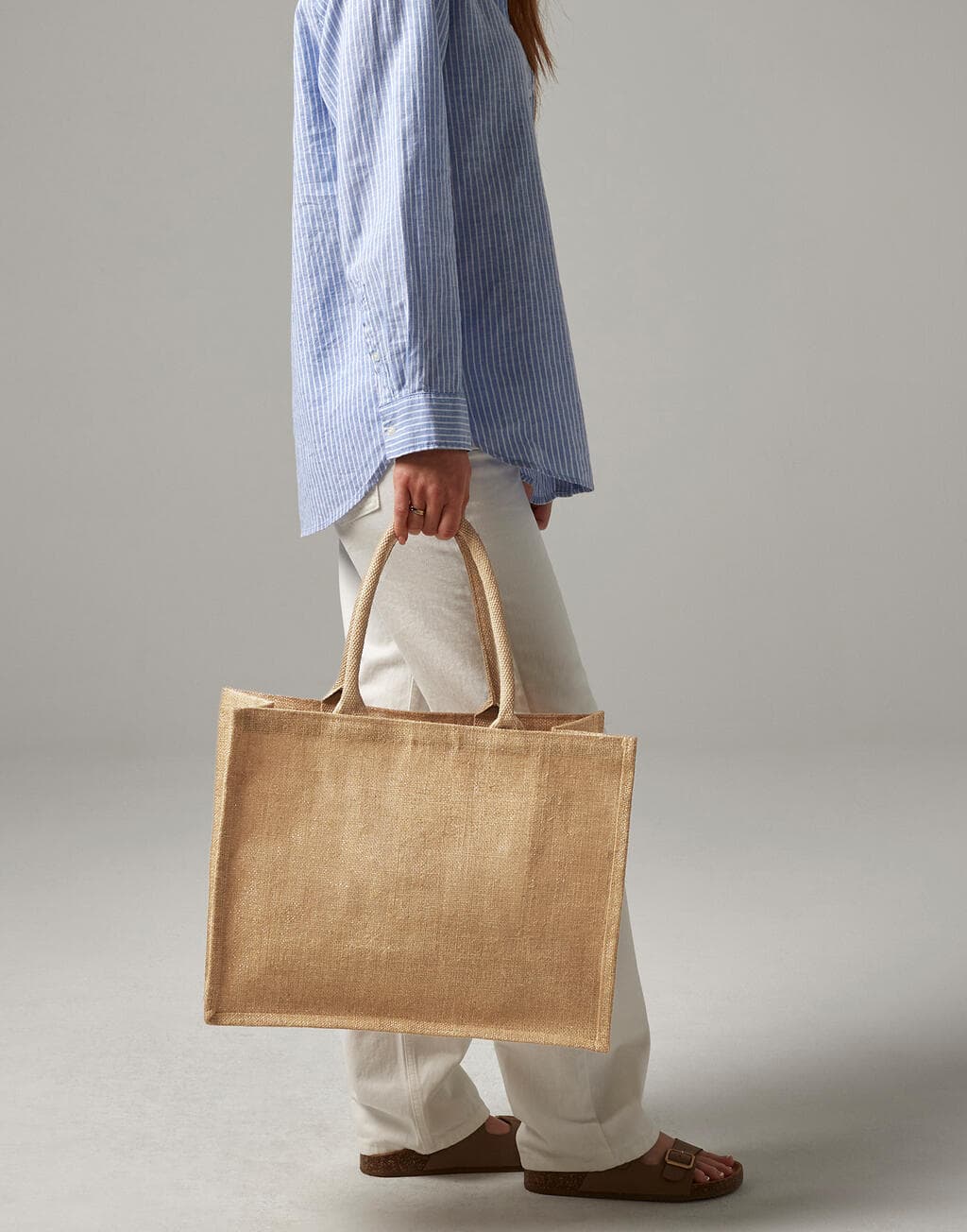 Shimmer Jute Shopper - vue 2