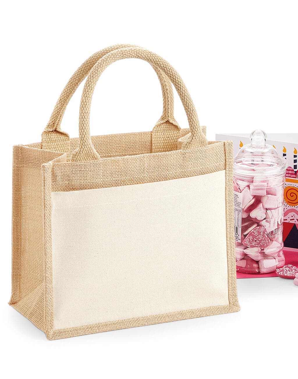 Cotton Pocket Jute Gift Bag - vue 3