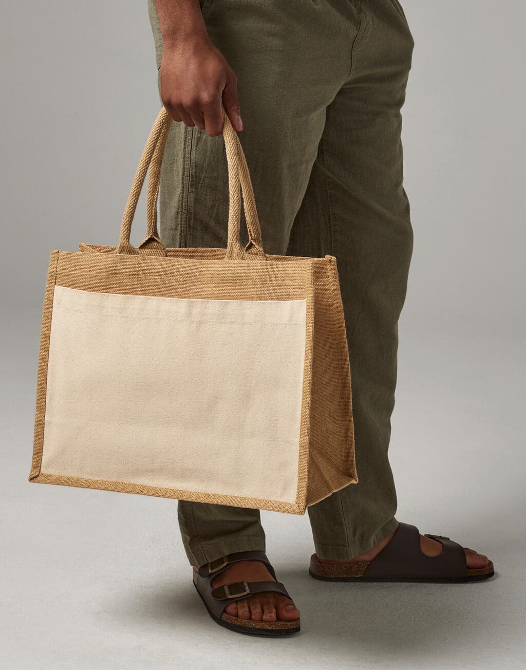 Cotton Pocket Jute Shopper - vue 3