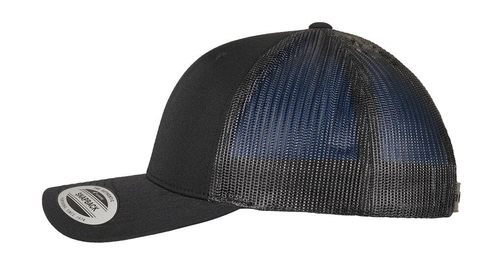 Trucker Recycled Polyester Fabric Cap - vue 2