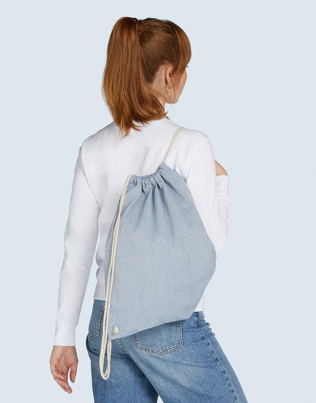 Recycled Cotton/Polyester Backpack DD - vue 2