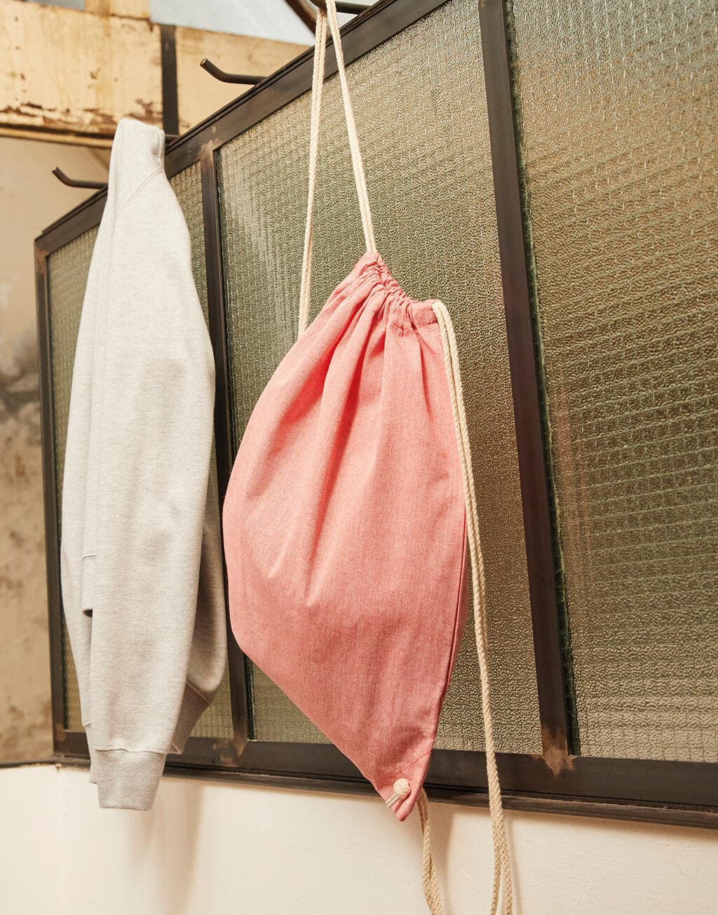 Recycled Cotton/Polyester Backpack DD - vue 3