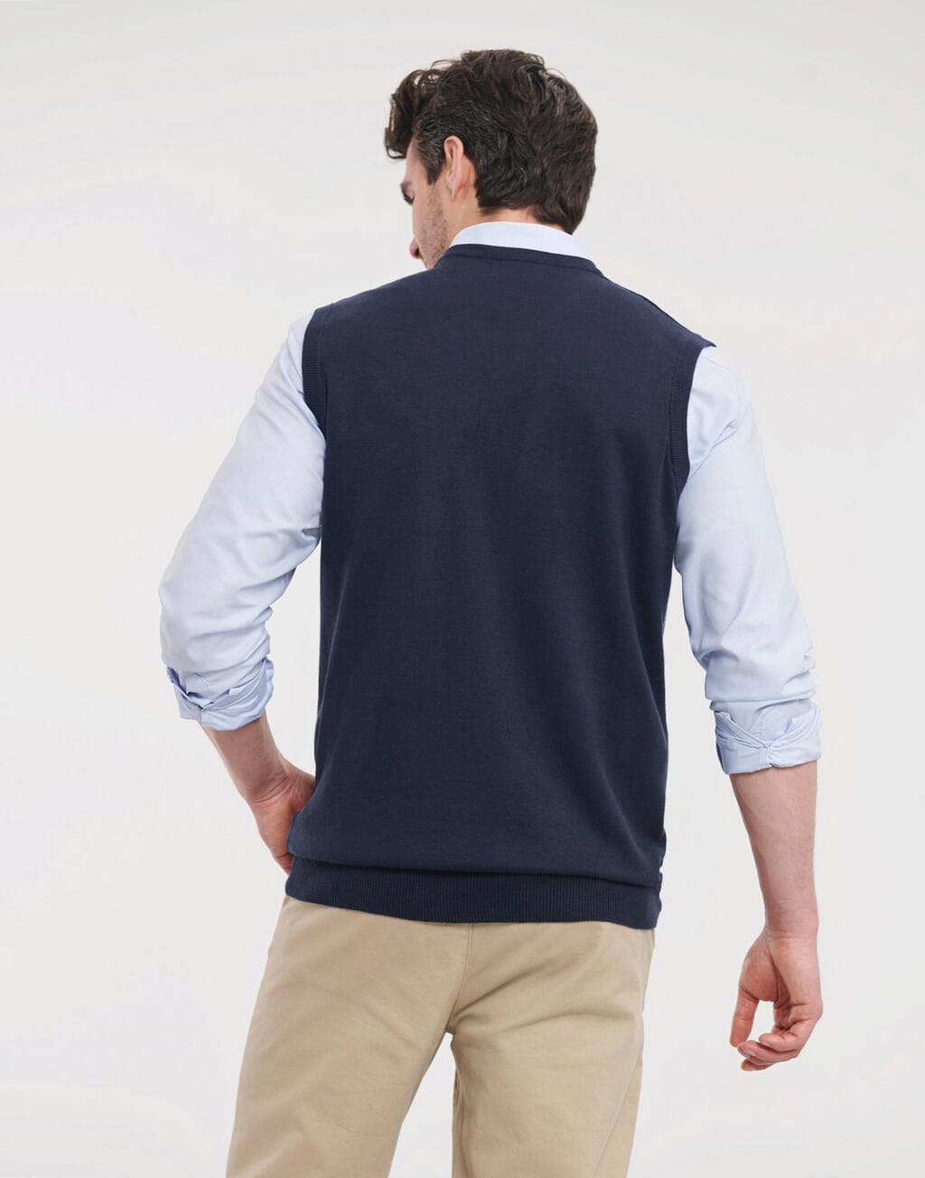 Adults' V-Neck Sleeveless Knitted Pullover - vue 5