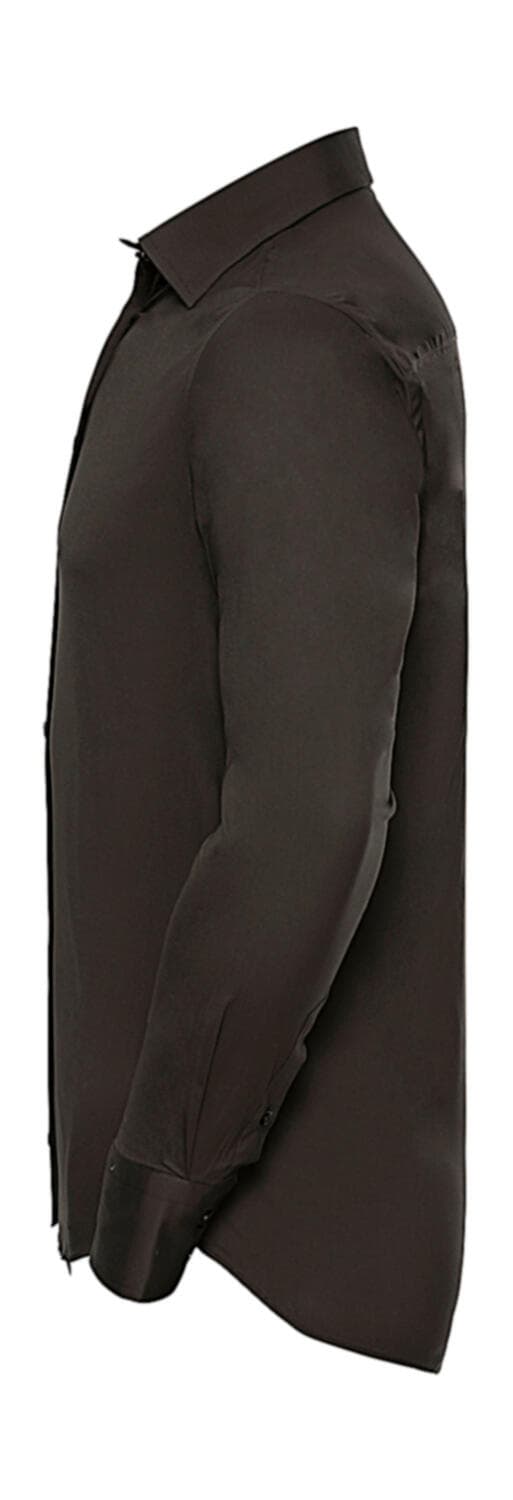 Fitted Long Sleeve Stretch Shirt - vue 6