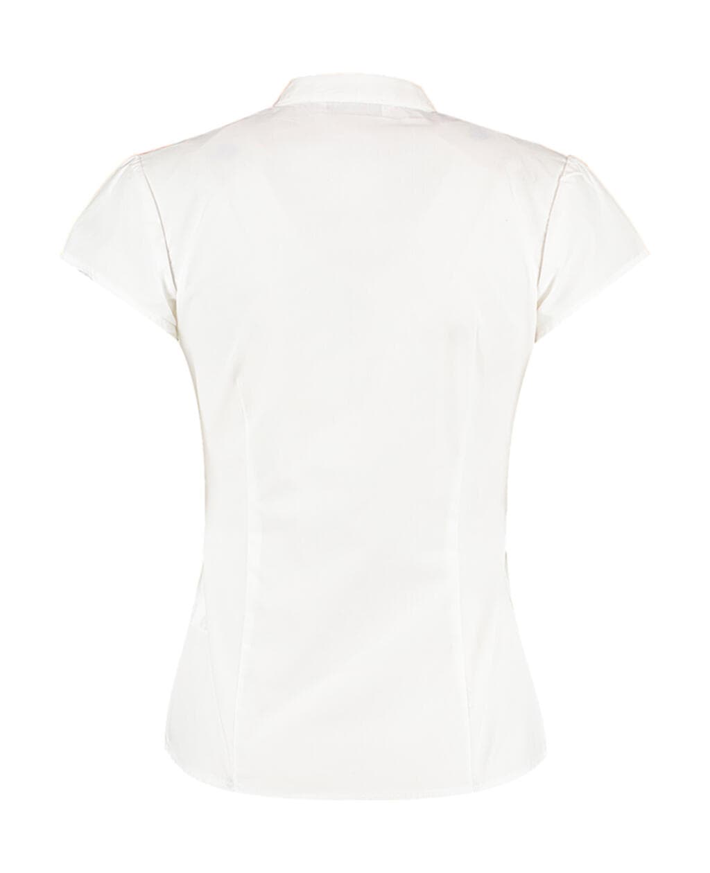 Women's Tailored Fit Mandarin Collar Blouse SSL - vue 4