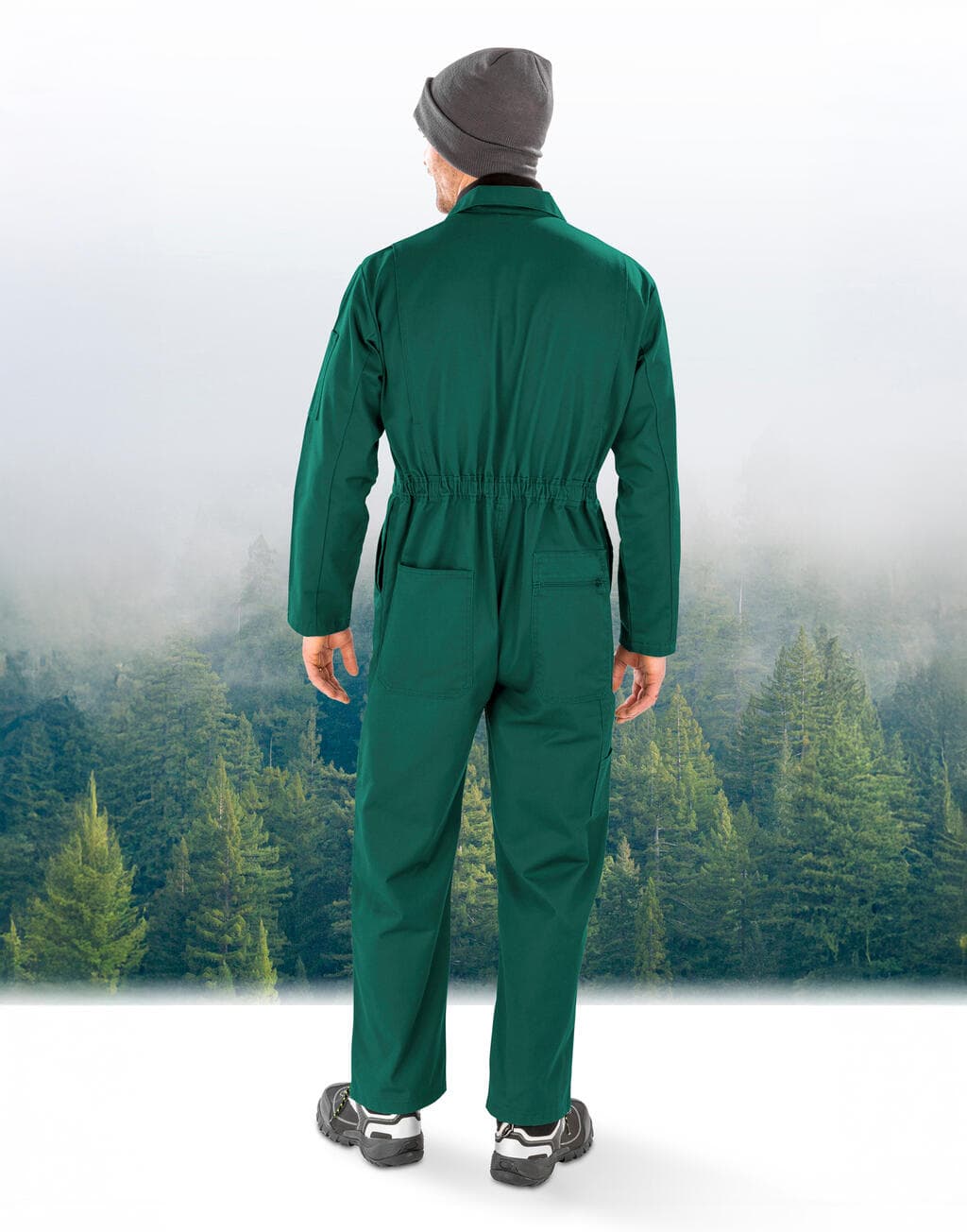 Recycled Action Overall with Zip Front - vue 2