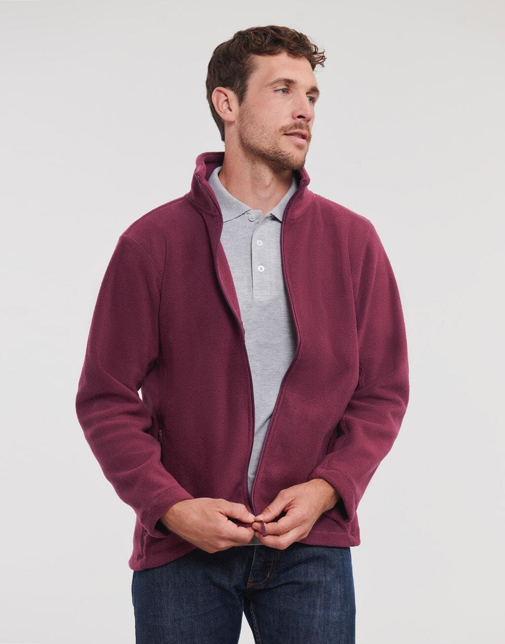 Men's Full Zip Outdoor Fleece - vue 4