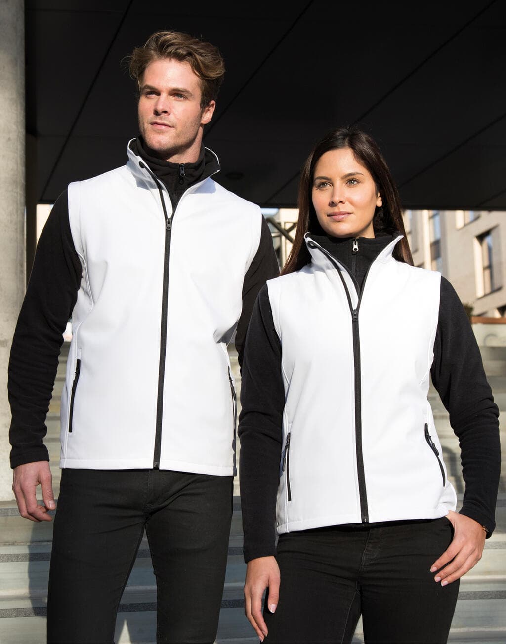 Women's Printable Softshell Bodywarmer - vue 2