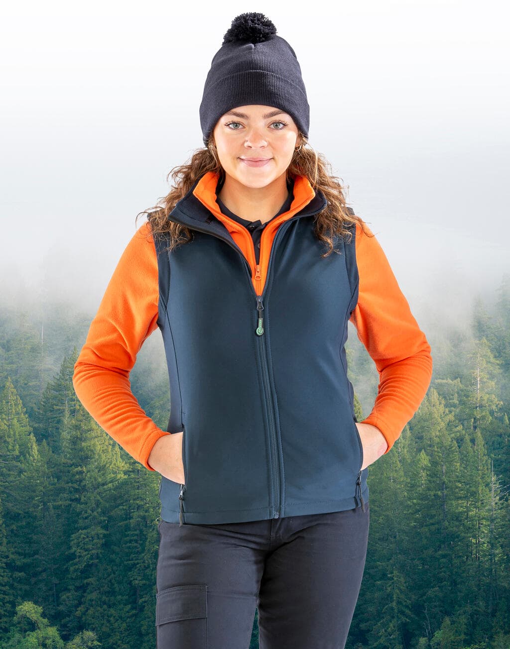 Women's Printable Softshell Bodywarmer - vue 5