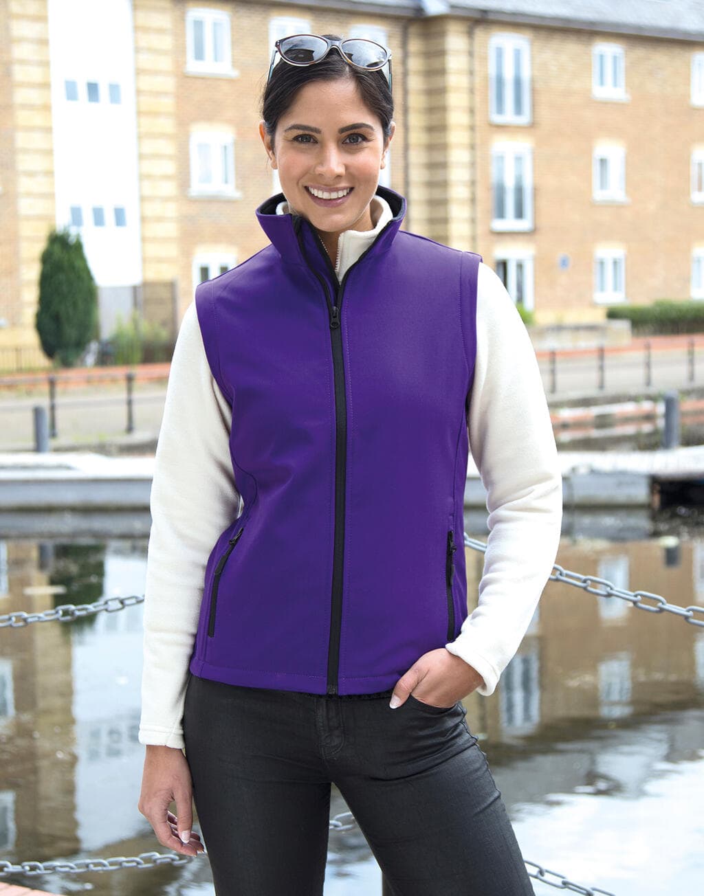 Women's Printable Softshell Bodywarmer - vue 3
