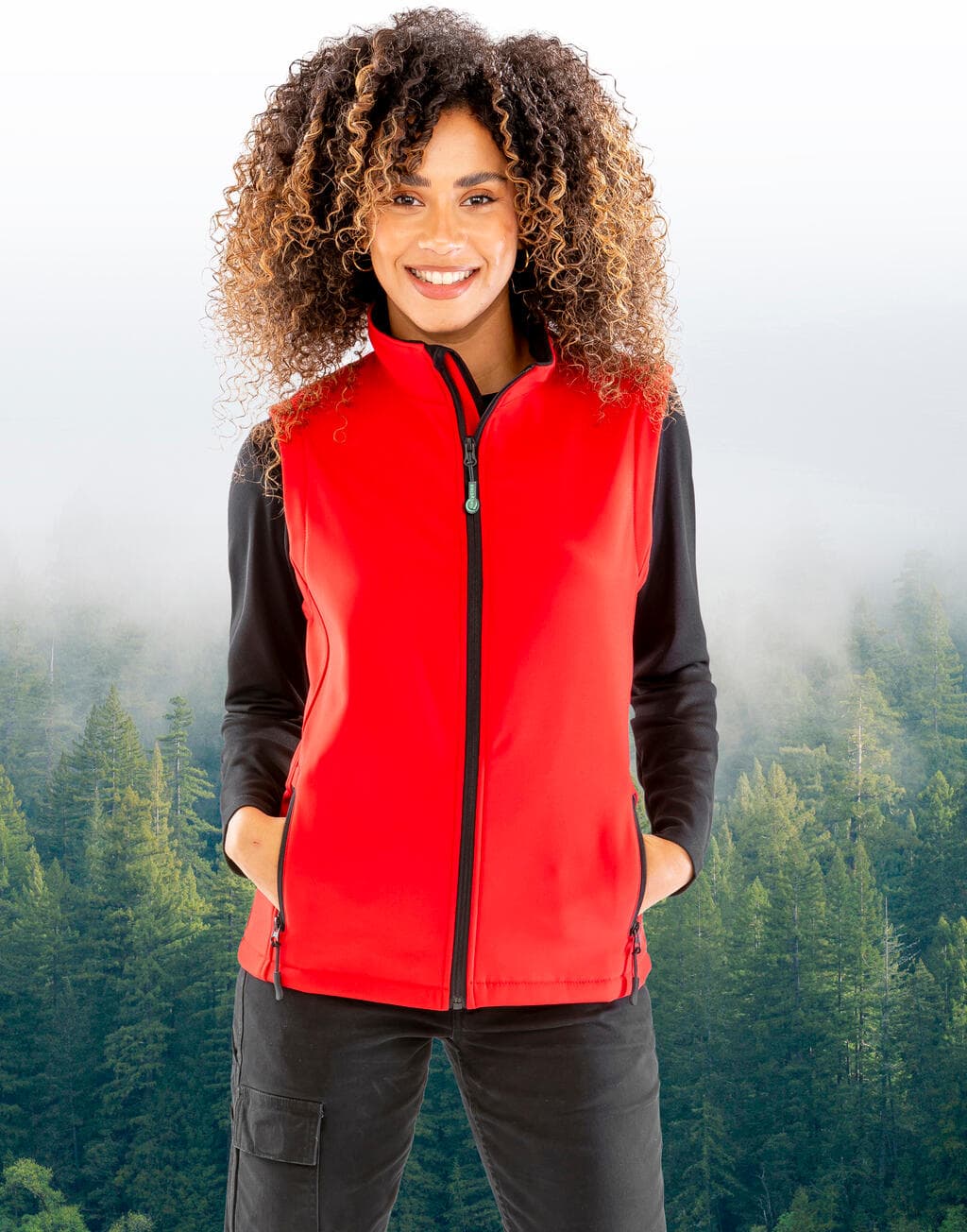 Women's Printable Softshell Bodywarmer - vue 4