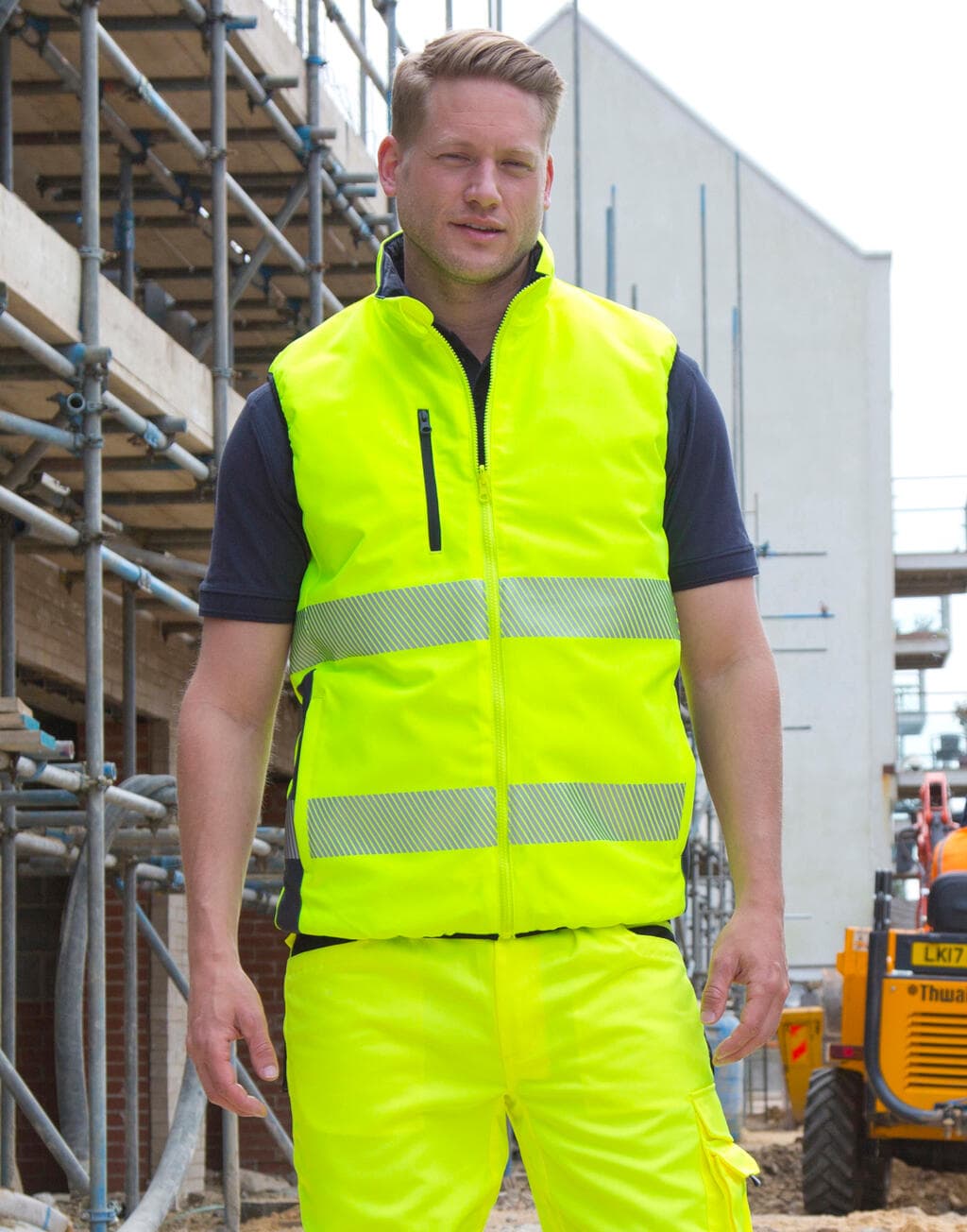 Reversible Soft Padded Safety Gilet - vue 3
