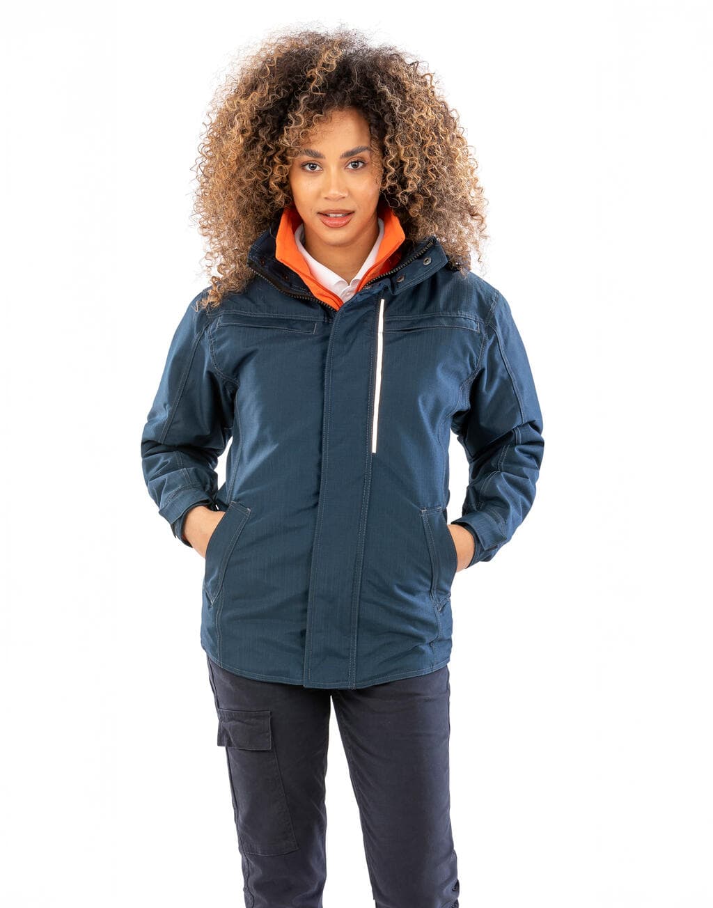 Denim Texture Rugged Jacket - vue 5